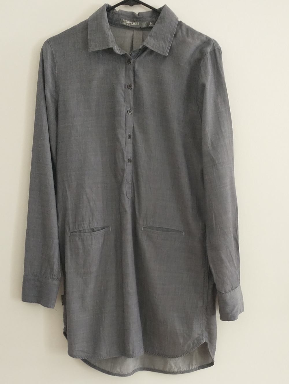 Icebreaker Cool-Lite Kala Wool Blend Tunic/Dress Medium *Flaw*